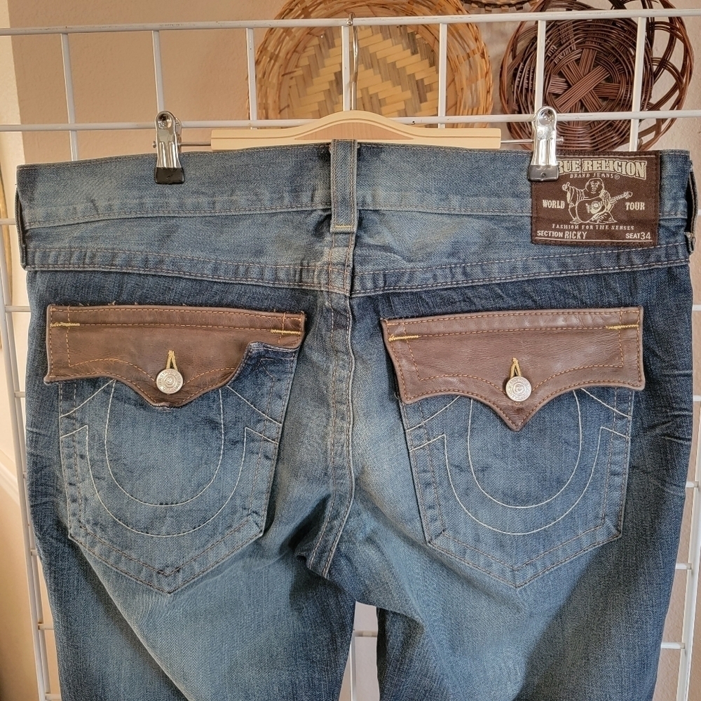 True Religion Men's BILLY SUPER T Jeans SZ 38 - Picture 4 of 11